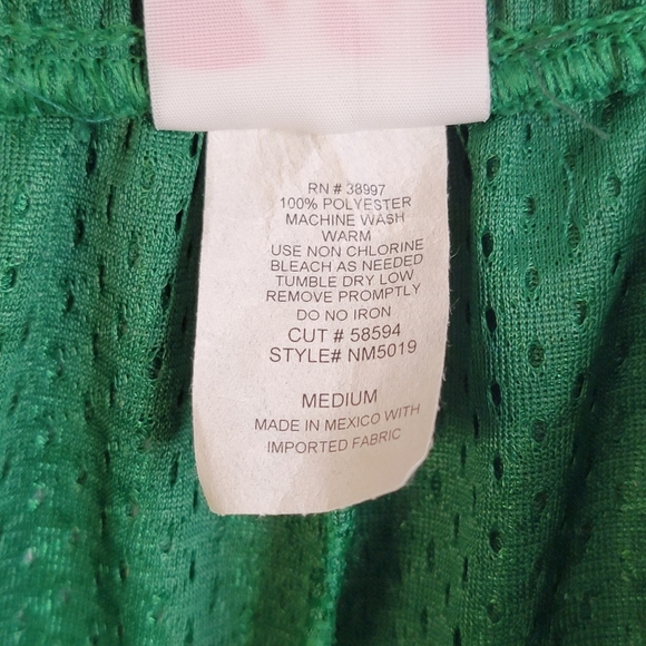 A4 Zephyr No-Snag A4 Technical Fabric Vintage Y2K Green Mesh Activewear Shorts L - Picture 9 of 12